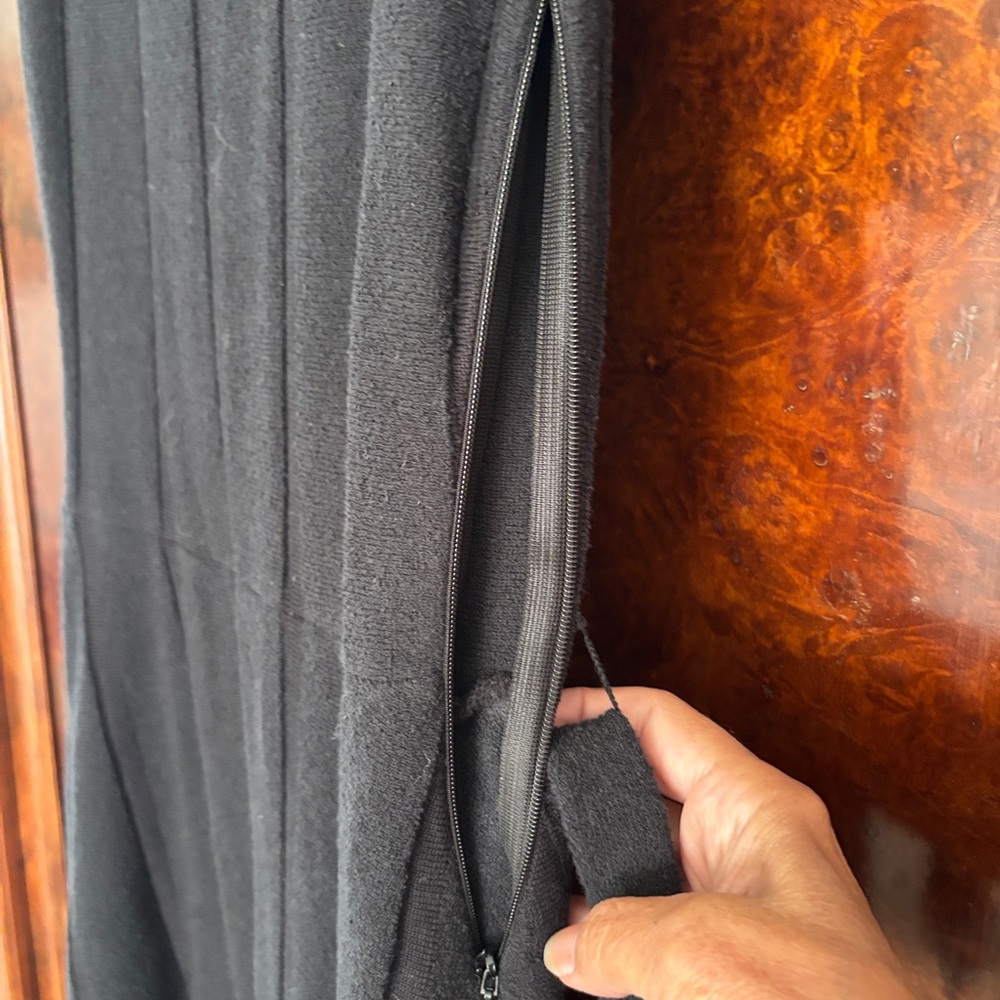 Bally Black Sheath Midi Dress View 6